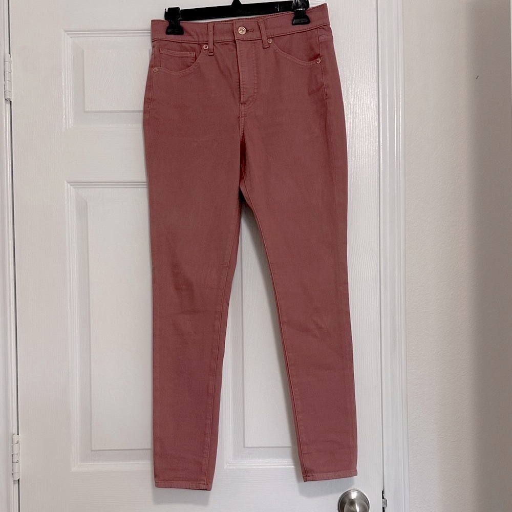 Express Women's Rose Pink high waist Skinny Jeans